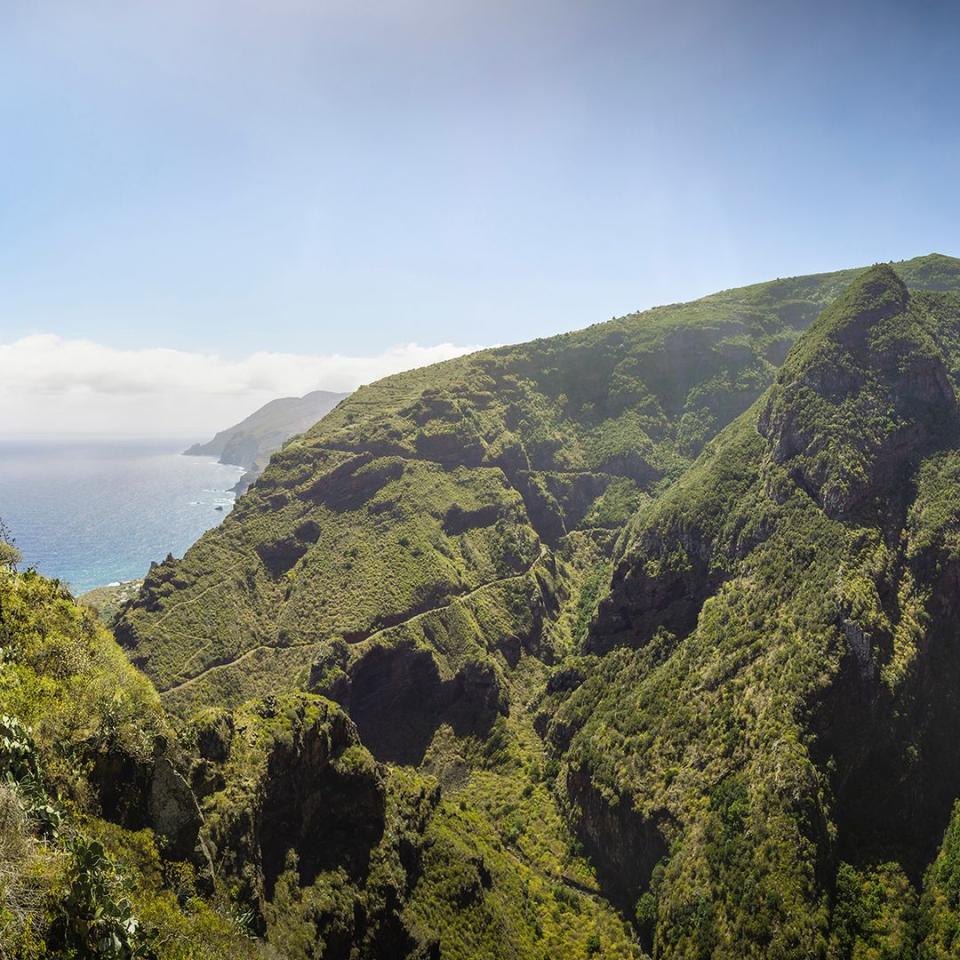 Paisaje costero en el norte de la isla de La Palma