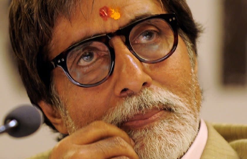 Bollywood actor Amitabh Bachchan is overwhelmed by the flood of well-wishes for him and family members after he was tested positive for Covid-19 disease. — AFP pic