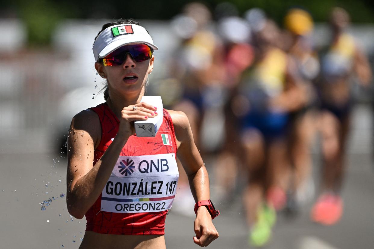 Alegna González consiguió junto con Ever Palma la clasificación al primer maratón maratón de marcha mixto que se disputará en Juegos Olímpicos. (Foto: JIM WATSON/AFP via Getty Images)mages)