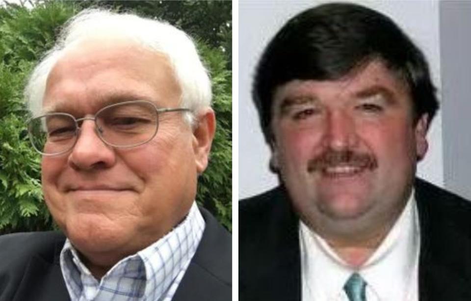 Democratic incumbent state Rep. Chuck Grassie, left, and Republican David Walker, both longtime active elected officials in Rochester, ran in the 2022 general election for the New Hampshire House seat in Strafford County District 8 representing Rochester's Ward 4.