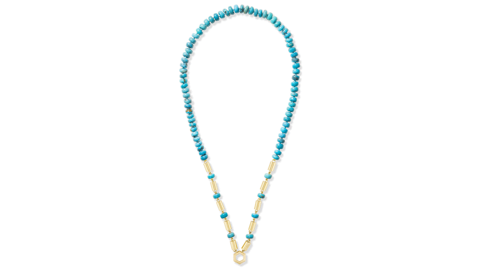 Harwell Godfrey Gold and Turquoise Baht Chain - Credit: Harwell Godfrey