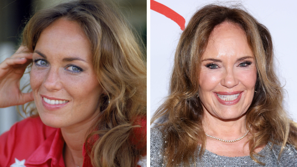 Catherine Bach in 1980 and 2023