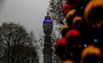 BT Tower owned by British Telecom is pictured in London