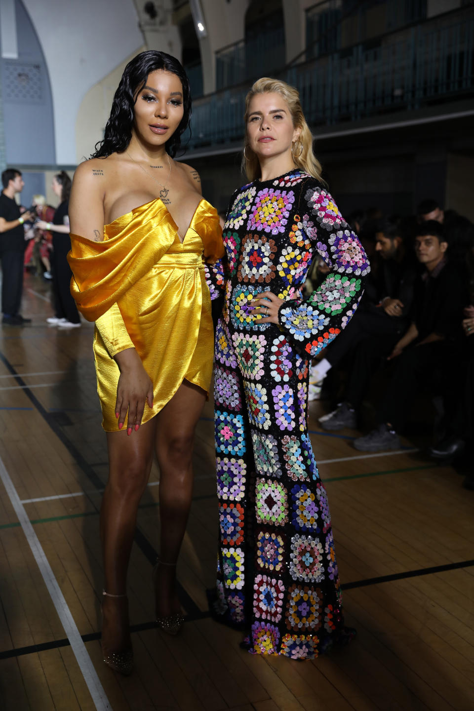 Munroe Bergdorf and Paloma Faith at the Ashish September 2019 show at LFW