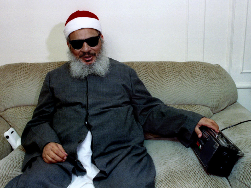 Sheikh Omar Abdel-Rahman during a March 30, 1993, interview in Jersey City, N.J.