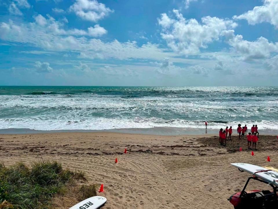 PHOTO: This photo shows the area where lifeguards pulled two victims from the surf, Stuart, FL, June 22, 2024. (Martin County Fire Rescue)