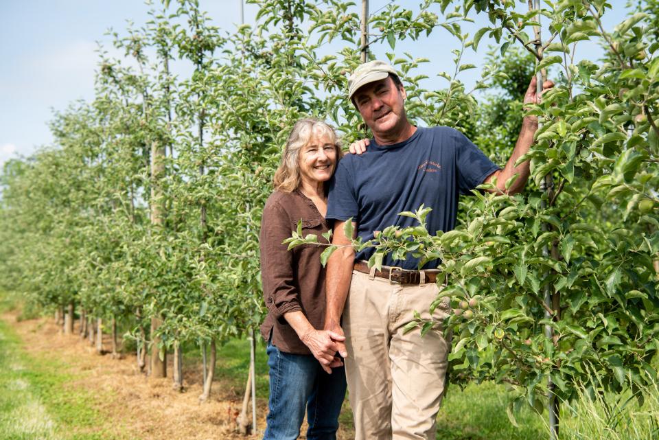 Amy and Gary Manoff, owners of Manoff Market Cidery, started the hard cider business in 2018, on the site of Manoff Market Gardens in Solebury Township, where they've been farming since 1984.