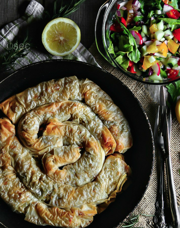 <p>Sandra's Easy Cooking</p><p>Crunchy phyllo pastry on the outside, tasty and flavorful potato and leek filling on the inside, this makes a delicious meal anytime.</p><p><strong>Get the recipe: <a href="https://www.sandraseasycooking.com/2014/09/potato-and-leek-phyllo-pastry.html" rel="nofollow noopener" target="_blank" data-ylk="slk:Potato and Leek Phyllo Pastry;elm:context_link;itc:0;sec:content-canvas" class="link rapid-noclick-resp"><em>Potato and Leek Phyllo Pastry</em></a></strong></p>