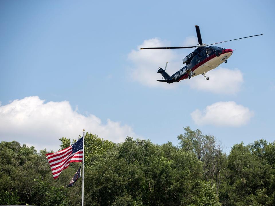 Trump Sikorsky S76 helicopter