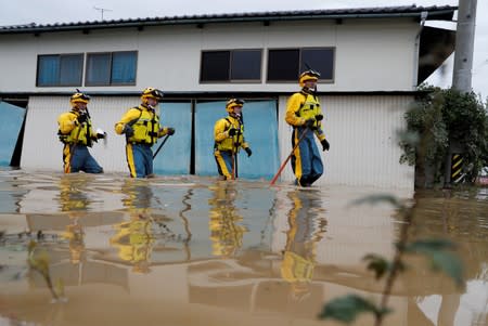 Aftermath of Typhoon Hagibis in Nagano Prefecture