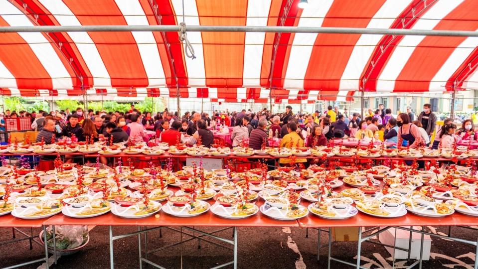 「宴王」宴，一共席開377桌，場面相當壯觀。圖/桃園市政府提供