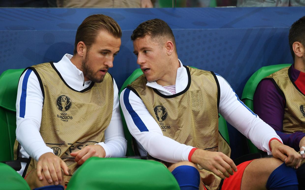 Ross Barkley (right) could join Harry Kane (left) at Spurs - Getty Images Contributor