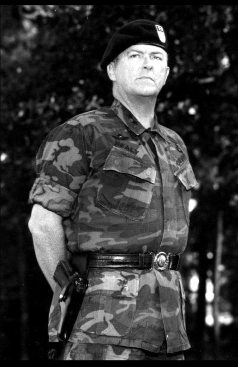 Retired Maj. Gen. Michael D. Healy, pictured during the Vietnam era, was recognized in 2015 by the commanding general of the Army's John F. Kennedy Special Warfare Center and School with the Distinguished Member of the Special Forces Regiment award. Healy, who inspired the character portrayed by John Wayne in the movie "The Green Berets," retired in Jacksonville.