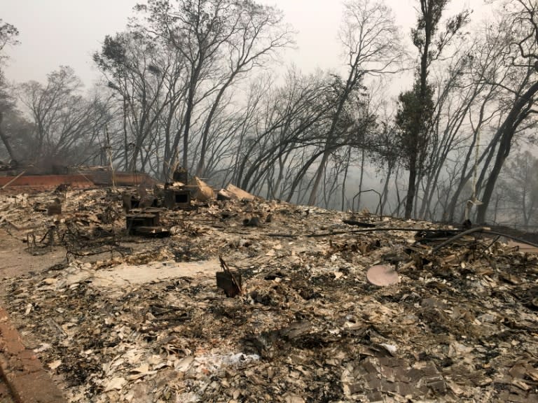 There is little left of what was once Jhonathan Clark's family home in Paradise