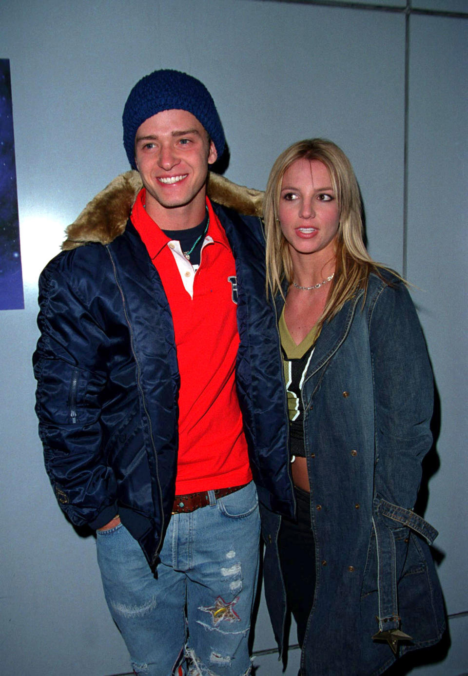 Justin Timberlake and Britney Spears during Super Bowl XXXVI.