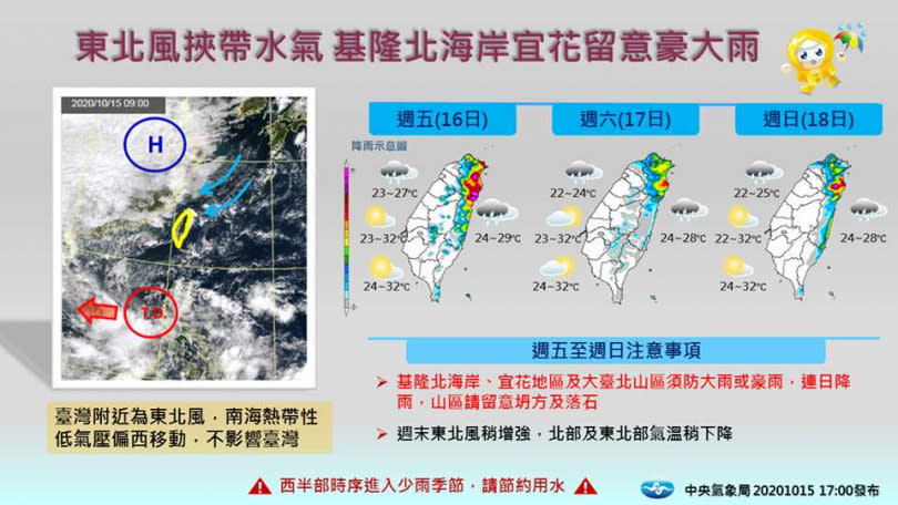 （圖／中央氣象局）