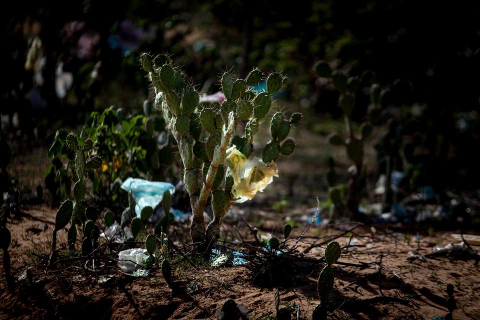 People in La Guajira, Colombia, face difficulties due to the high volume of garbage. (Photo: Photo by Juancho Torres/Anadolu Agency via Getty Images)