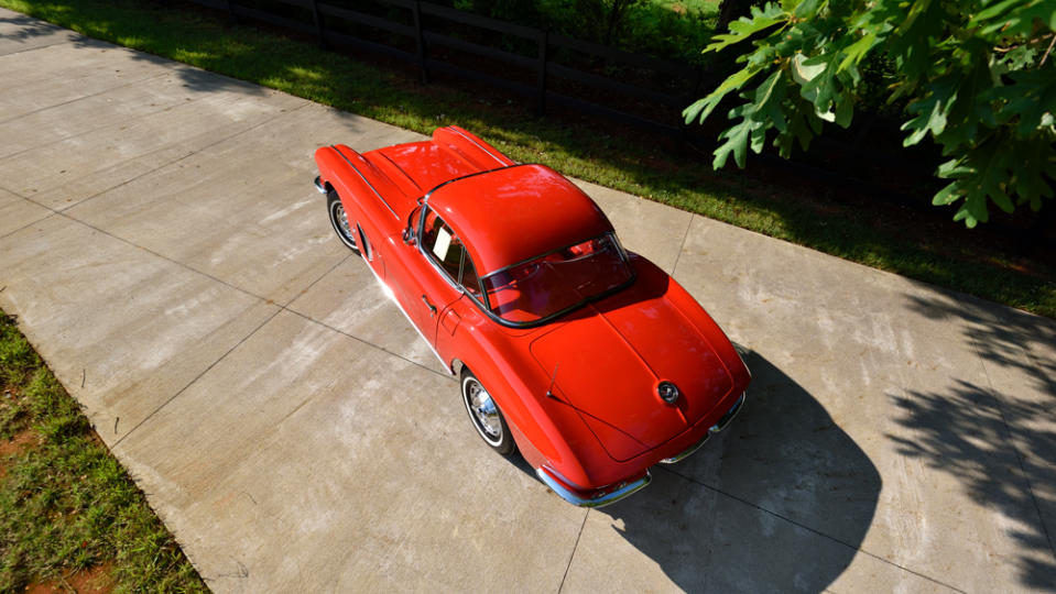 A 1962 Chevrolet Corvette Convertible.