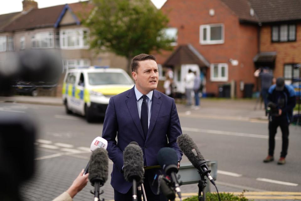 Wes Streeting defended Labour’s stance on the policy (Jordan Pettitt/PA Wire)