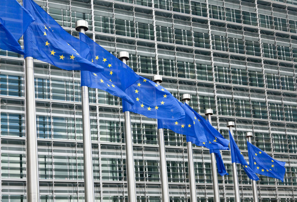 EU European parliament building, Brussels, Belgium European Union European Commission