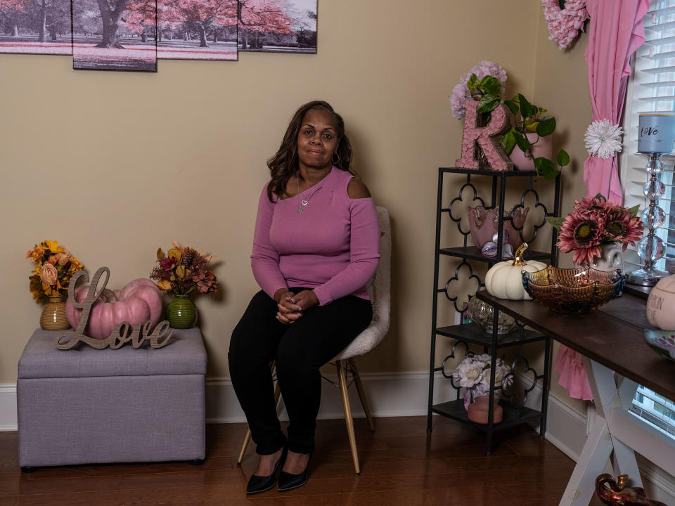 Robyn Hasan poses for a portrait inside her home in Atlanta on Nov. 6.<span class="copyright">Gillian Laub for TIME</span>