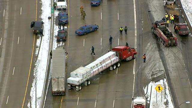 Fatal pileup on I-75 in Detroit.