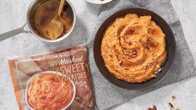 mashed sweet potatoes