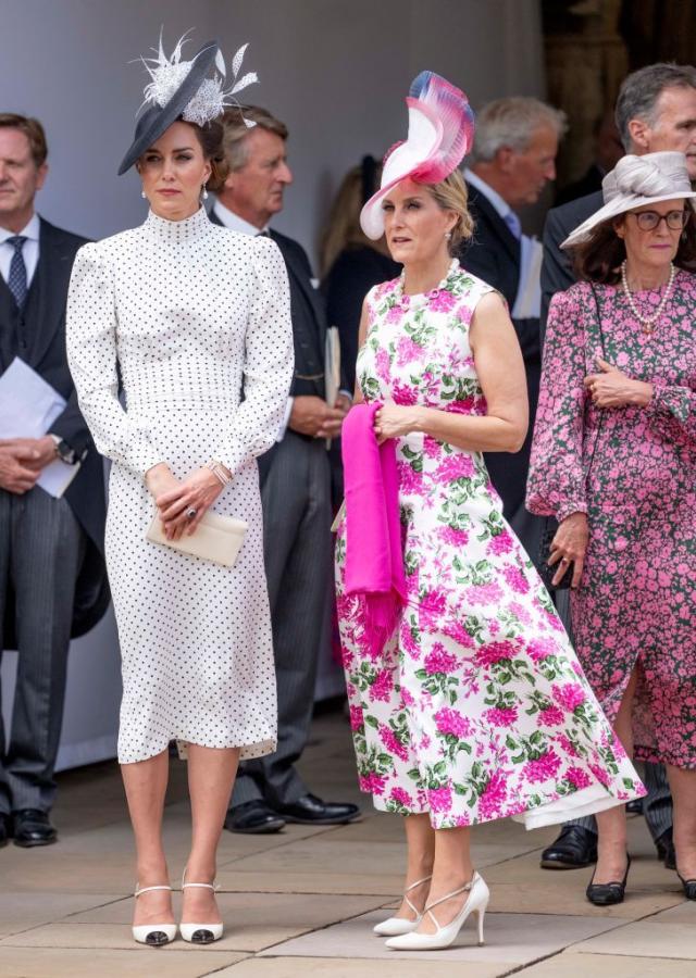 The Duchess of Edinburgh steps out in the colour of the moment
