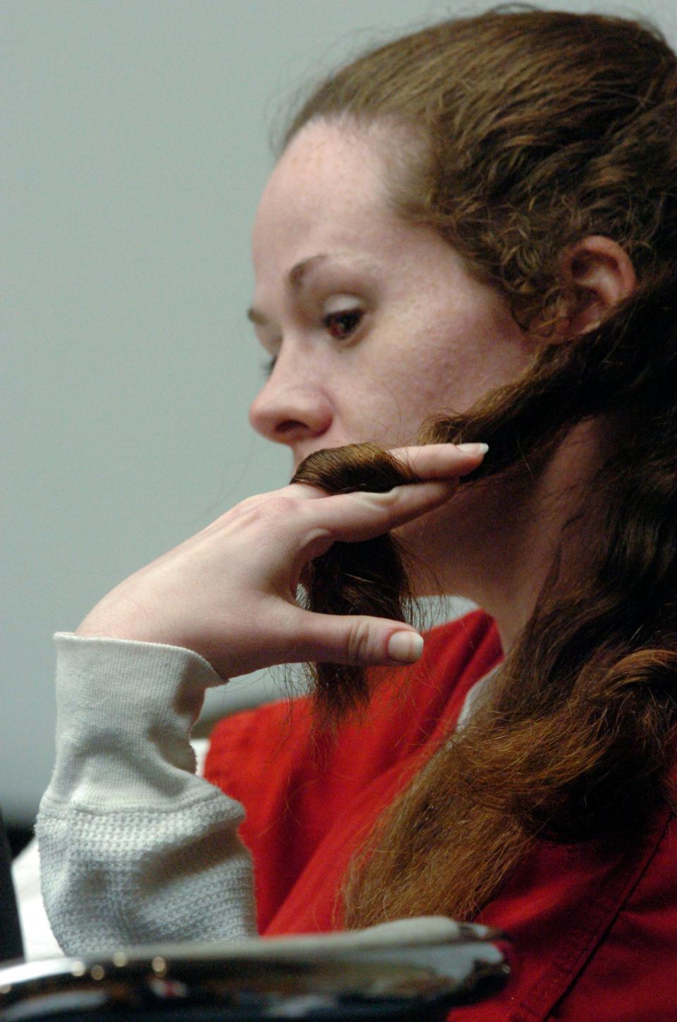 Christa Gail Pike in court during a bid for a new trial in 2008. 