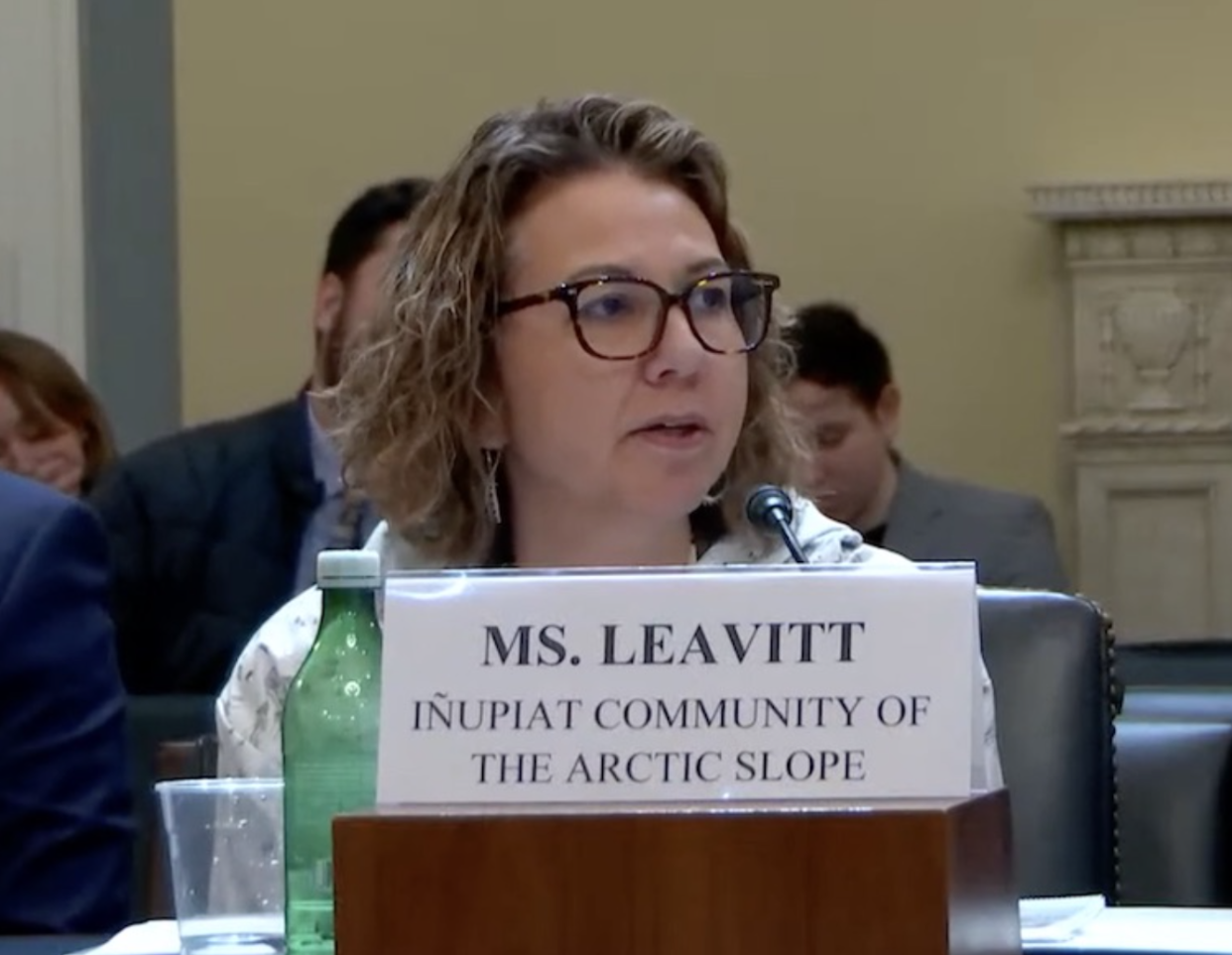  Doreen Leavitt of the Inupiat Community of the Arctic Slope told House members during the Nov. 29 hearing. (Photo/Hearing Screenshot))