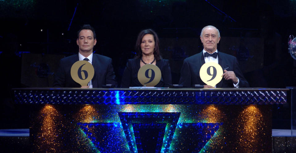 Arlene judging Strictly Come Dancing in 2008. (PA Images)