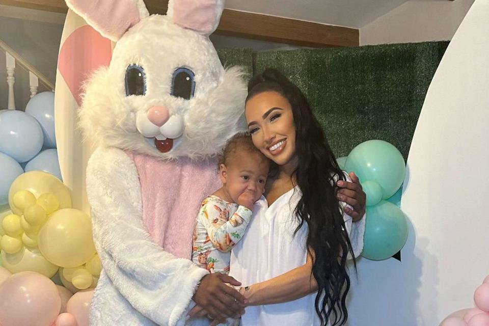 <p>Bre Tiesi/Instagram</p> Bre Tiesi poses with son Legendary Love and Nick Cannon who