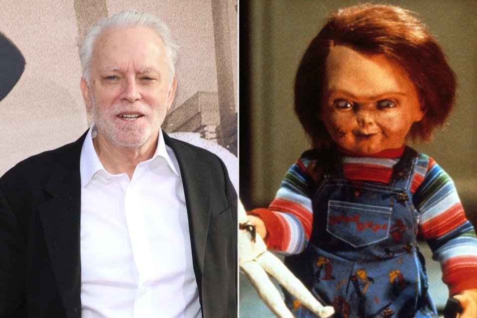 <p>United Artists;Getty </p> Brad Dourif; Chucky in <em>Child