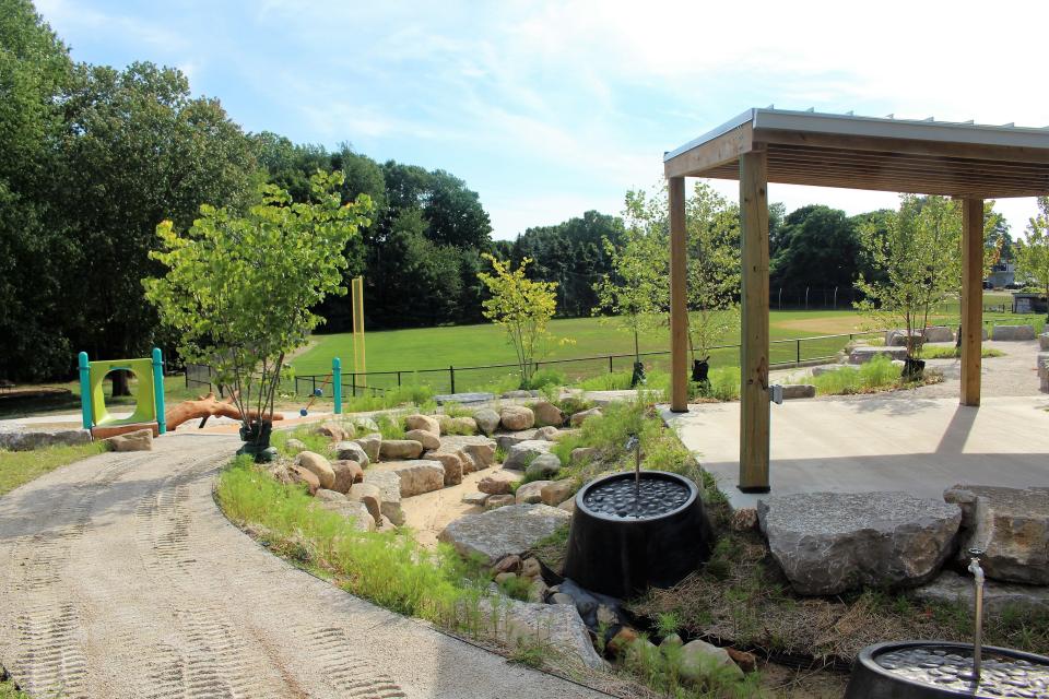 Douglas Elementary School has a new outdoor learning area as part of recent bond work.