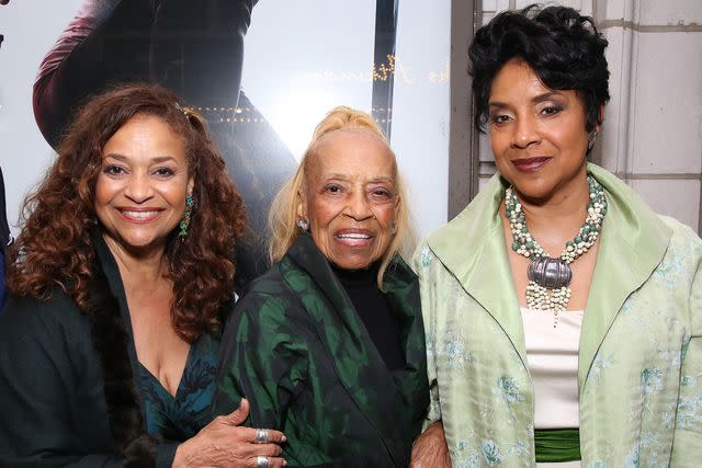 <p>Walter McBride/Getty</p> Debbie Allen, Vivian Ayers and Phylicia Rashad attend the Broadway Opening Night of 'Saint Joan' on April 25, 2018 in New York City.