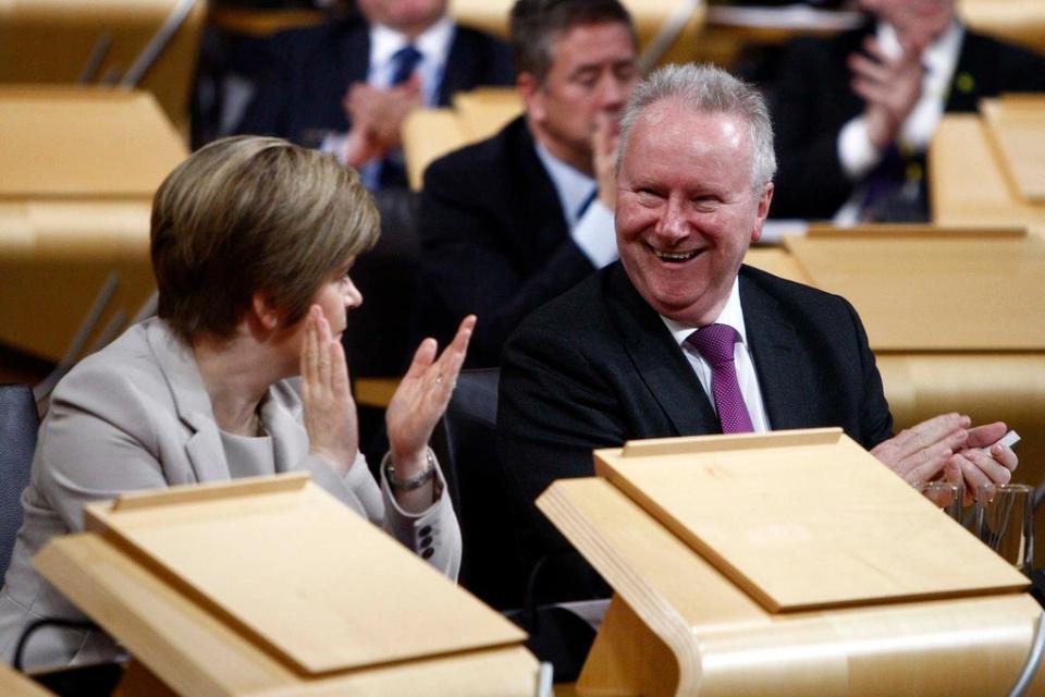 The SNP’s former health secretary Alex Neil (right) said the party lacked original thinking and hard work needed to achieve independence (Andrew Cowan/Scottish Parliament/PA) (PA Media)