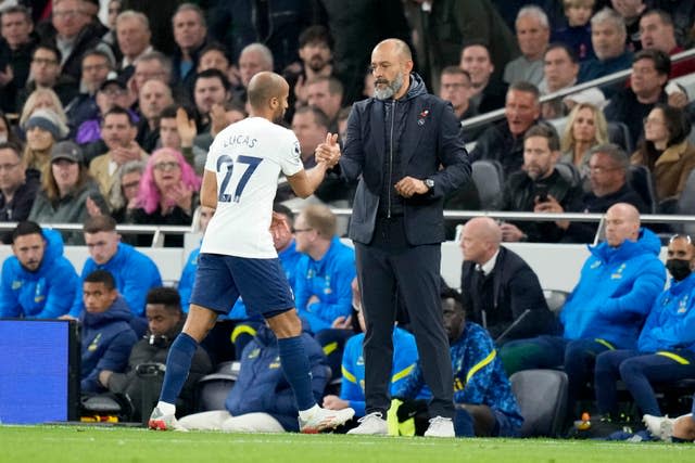 Nuno's decision to substitute Lucas Moura in Saturday's defeat to Manchester United was jeered by some Tottenham fans