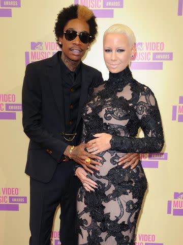 PA Images/Getty Wiz Khalifa and Amber Rose at the MTV Video Music Awards in Los Angeles, California