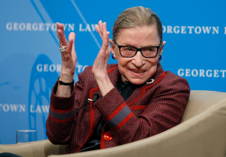 Supreme Court Justice Ruth Bader Ginsburg in 2018.