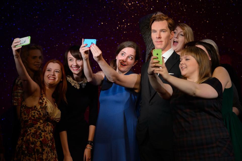 Cumberbitches and a Benedict Cumberbatch Wax Figure