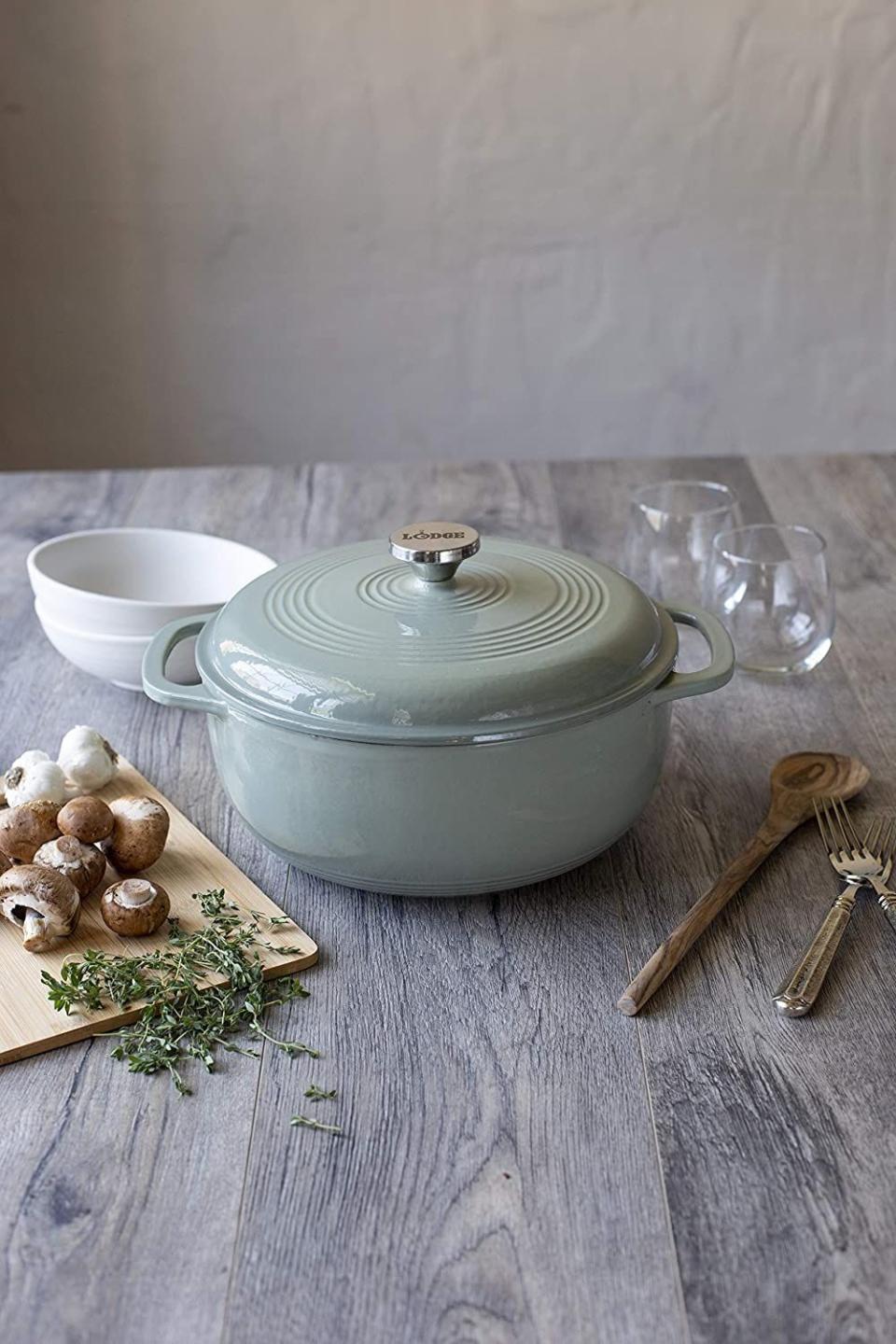 2) Enameled Cast-Iron Dutch Oven