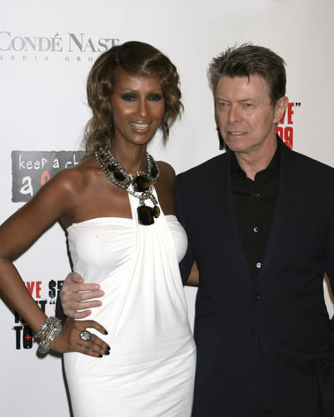 Iman and David Bowie