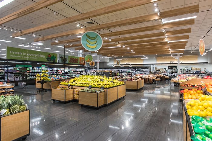 Target's grocery area in its Lino Lakes, MN, store