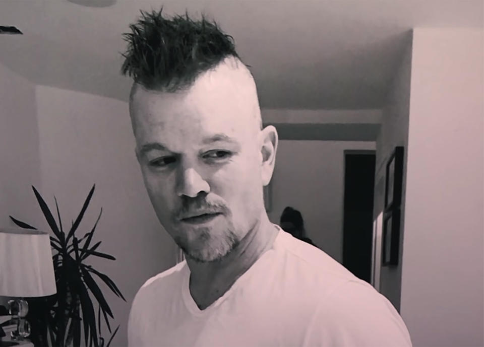 Matt Damon shared a photo of the new punk look his daughters gave him during a visit to 