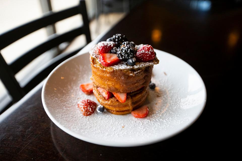 The Stuffed Cinnamon French Toast inside Uptown Kitchen on Tuesday, March 15, 2022, in Mishawaka. 