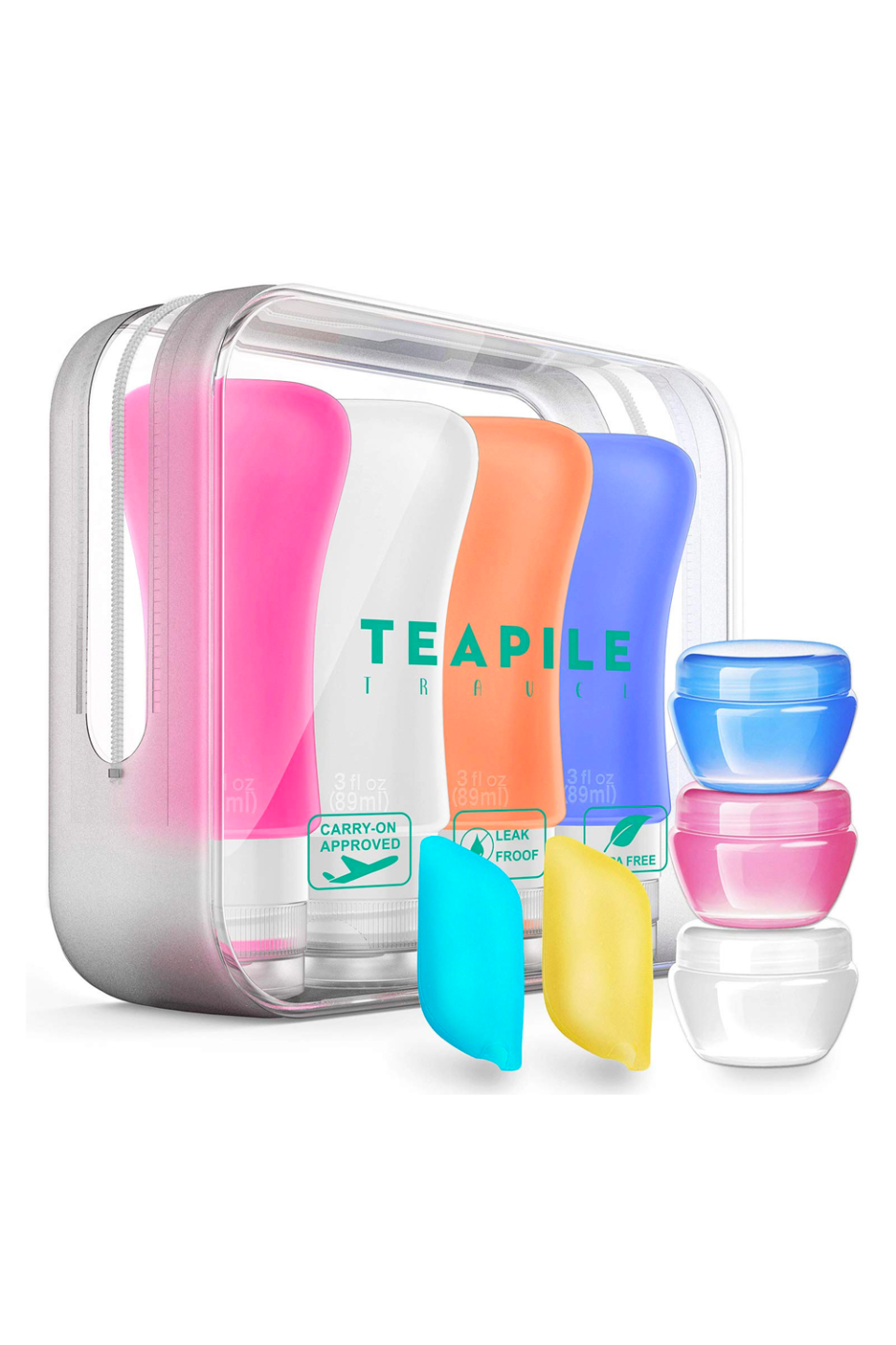 Teapile 4 Pack Travel Bottles
