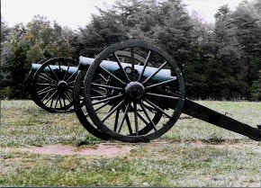 Cannon are placed in battle locations at Manassas National Battlefield Park. The area was the site of two major Civil War battles, known as First and Second Manassas and also called Bull Run.Photo by Jackie Sheckler