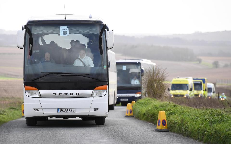 ...before British passengers were repatriated and put into quarantine - CHRIS J RATCLIFFE/GETTY