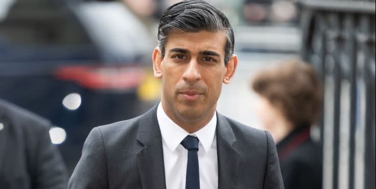 london, england   march 29 rishi sunak at the memorial service for the duke of edinburgh at westminster abbey on march 29, 2022 in london, england  photo by samir husseinwireimage