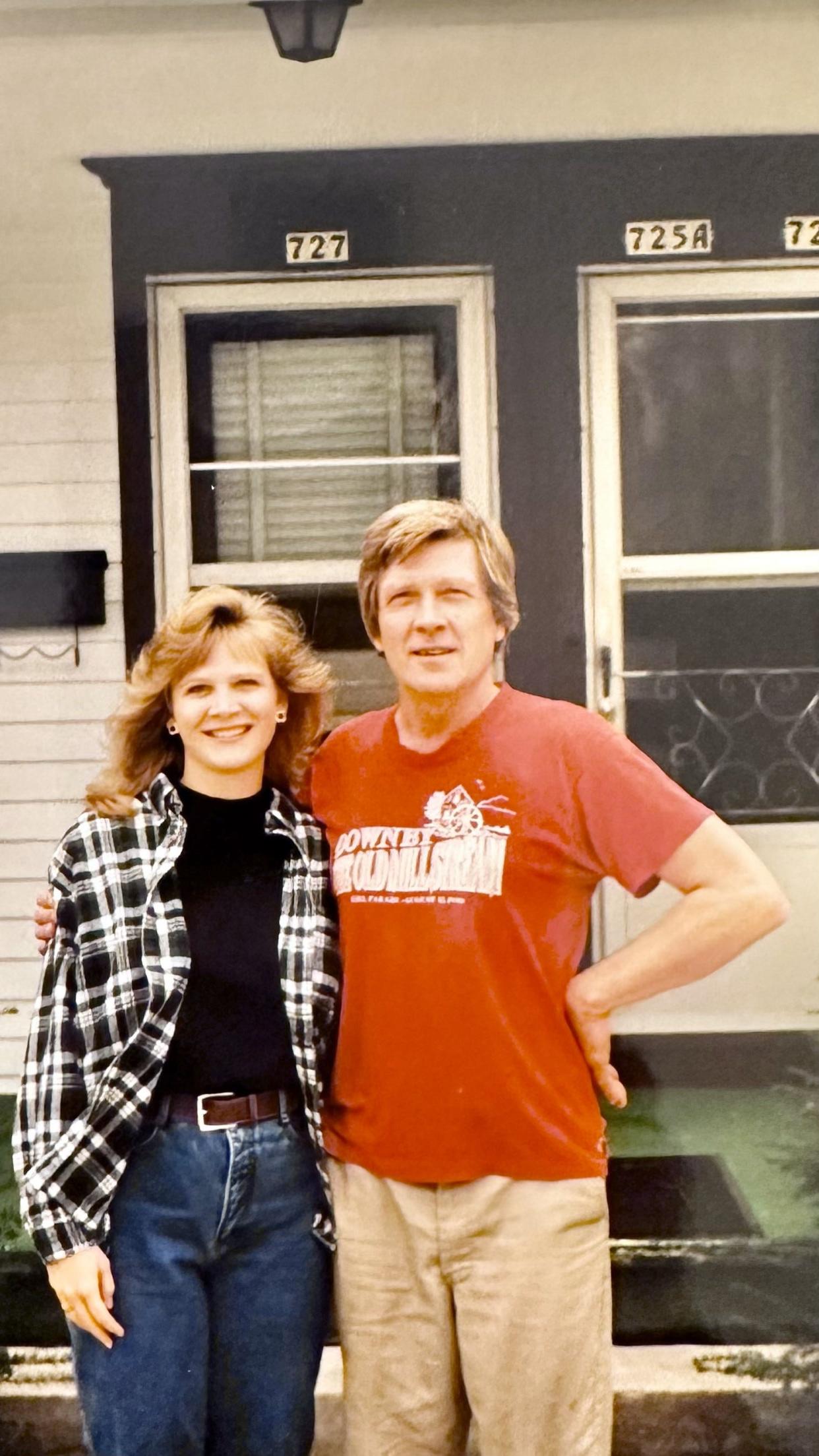 Gina Davidson and her dad pose in 1996. This was the last time Davidson saw her father before he died in 2003 after he crashed his bicycle in Sheboygan.